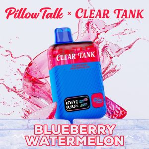 Pillow Talk Clear Tank 60K Puffs 18ML Disposable Device With Dual Mesh - Display of 5 - TEXAS COMPLIANT (MSRP $17.99 Each)