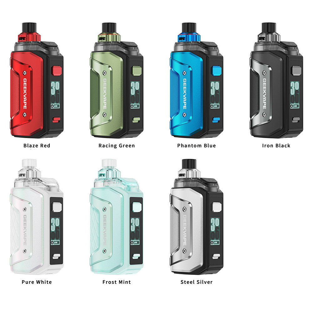 GeekVape Aegis Hero 5 2000mAh Pod System Starter Kit With 6.5ML Refillable Aegis Hero Cartridge (MSRP $49.99)