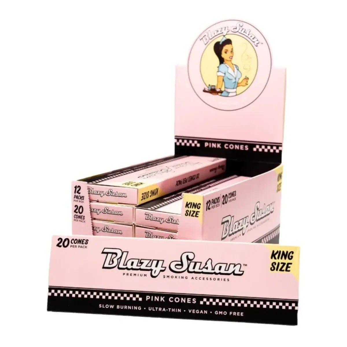 Blazy Susan Pink Premium Pre-Rolled Cones
