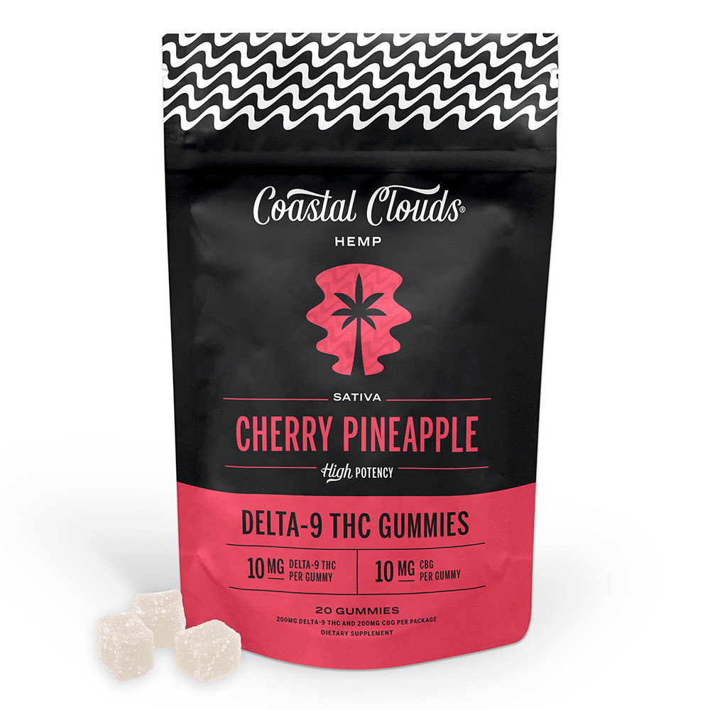 Coastal Clouds Delta-9 THC Gummies - 20ct Pack - Display of 5 Packs - FLORIDA COMPLIANT (MSRP $29.99 Each)