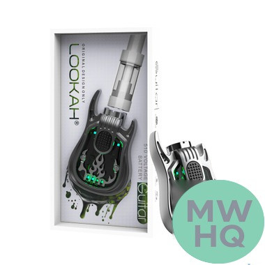 Lookah Guitar 350mAh VV 510 Cartridge Preheat Device Battery - Display of 5
