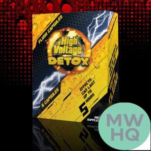 High Voltage Detox Fast Flush Capsules - 6 Capsules Per Box