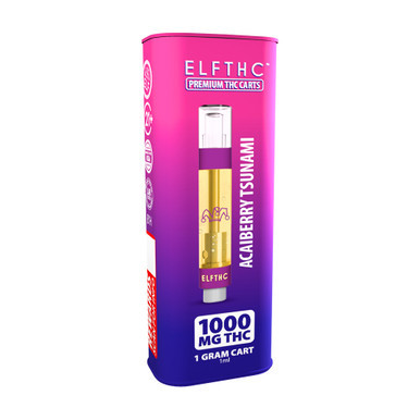 ELFTHC Delta THC Vape Cartridge 1G - Display of 8