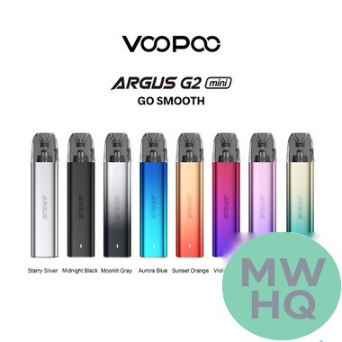 VooPoo Argus G2 Mini 1200mAh Pod System Starter Kit With Refillable 3ML Argus Top Fill Cartridge Pod