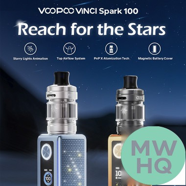 VooPoo VINCI Spark 100 100W 18650 Starter Kit With 4.5ML UFORCE-X Nano Tank