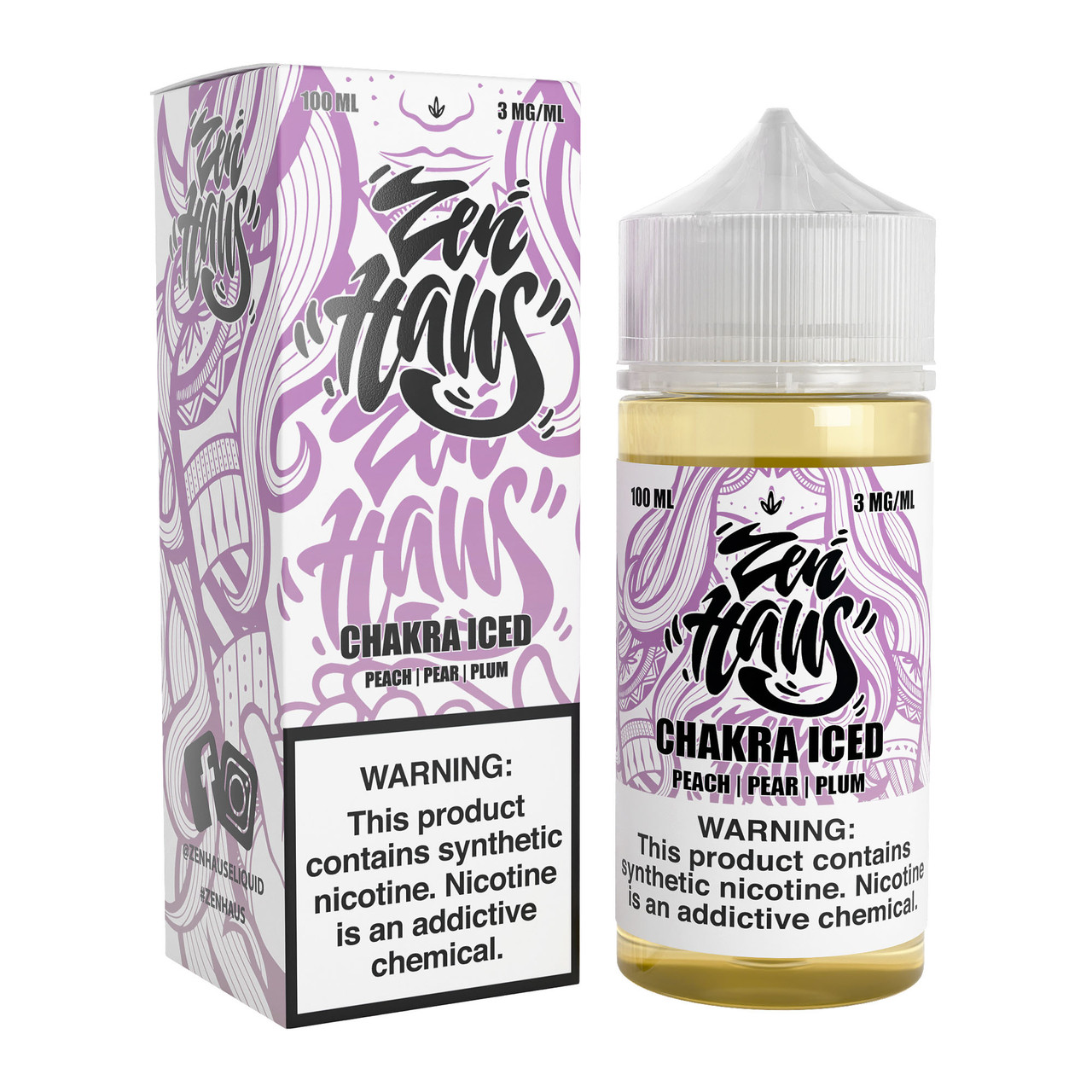 Zen Haus Synthetic Nicotine E-Liquid 100ML (MSRP $24.99)