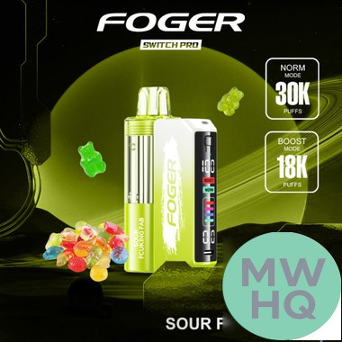 Foger Switch Pro Kit 30K Puffs 19ML Disposable Device & Power Bank - Display of 5