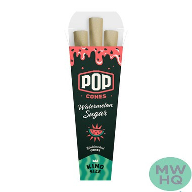 Pop Cones Unbleached King Size Cones - Pack of 3 - Display of 24 Packs