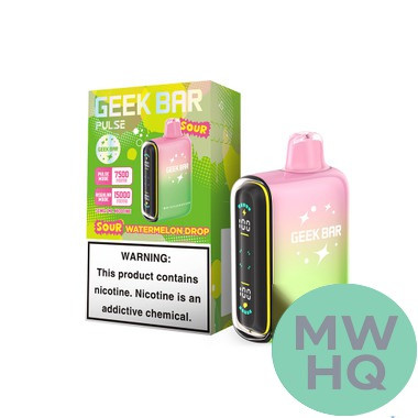 Geek Bar Pulse 16ML 15K Puffs Disposable Device With Battery & E-Liquid Full Screen - Display of 5
