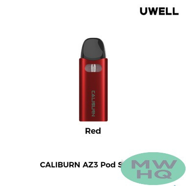 Uwell Caliburn AZ3 750mAh Pod System Starter Kit With 2 x 2ML Caliburn A3 Refillable Pod