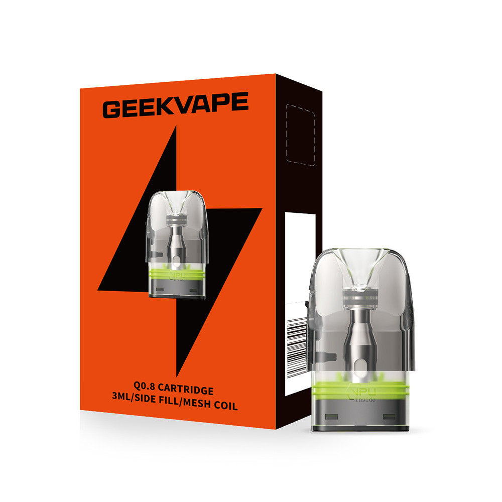 GeekVape Q 3ML Side Fill Replacement Cartridge Pod - Pack of 3 (MSRP $9.60)