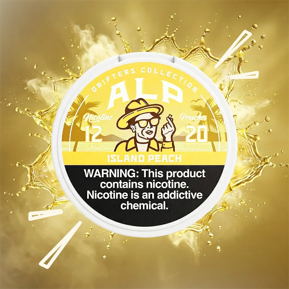 ALP Drifters Nicotine Pouches - 20 Pouches Per Can - Pack of 5 Cans (MSRP $8.99 Each)