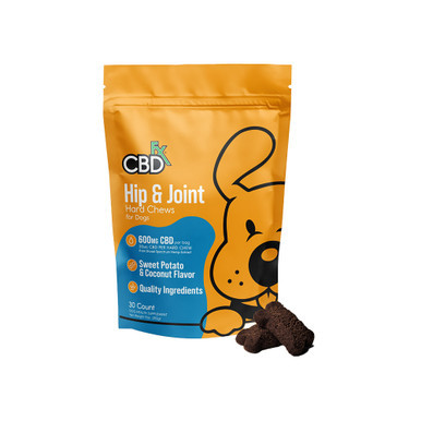 CBDfx Broad Spectrum Hemp CBD Pet Treat Hard Chews 600MG - 30ct Pouch
