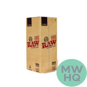 RAW Cone Rolling Papers - Pre-Rolled 1 1/4 Size Cones - Box of 900