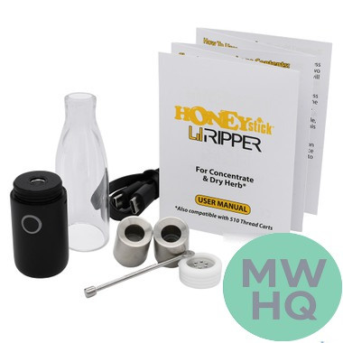HoneyStick Lil Ripper 600mAh Portable E-Rig Concentrate & Dry Herb Vaporizer