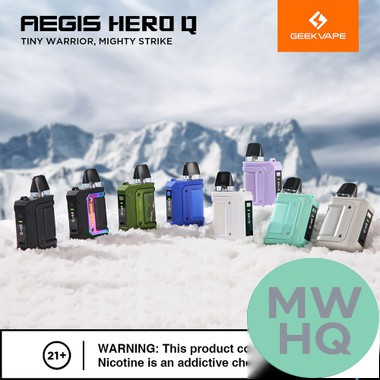 GeekVape Aegis Hero Q 1300mAh Pod System Starter Kit With 2 x Refillable 2ML GeekVape Q Cartridge Pod