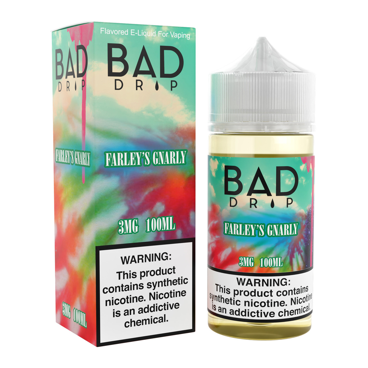 Bad Drip Synthetic Nicotine E-Liquid 100ML (MSRP $24.99)