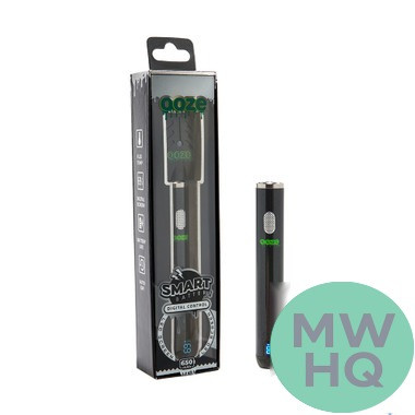 Ooze Smart Battery Digital Control 650mAh With LED Screen & USB Charger