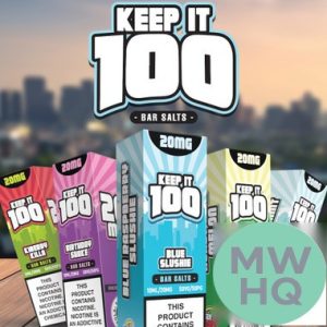 Keep It 100 Bar Salts Nicotine Salt E-Liquid 10ML - Display of 10