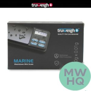 Truweigh MARINE IP65 Rated Washdown Mini Scale - 100g x 0.01g