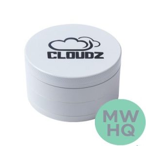 Cloudz Smoke Grinderz Grinder - 75mm - 4 Parts - Assorted Colors - Display of 6 (MSRP $14.99 Each)