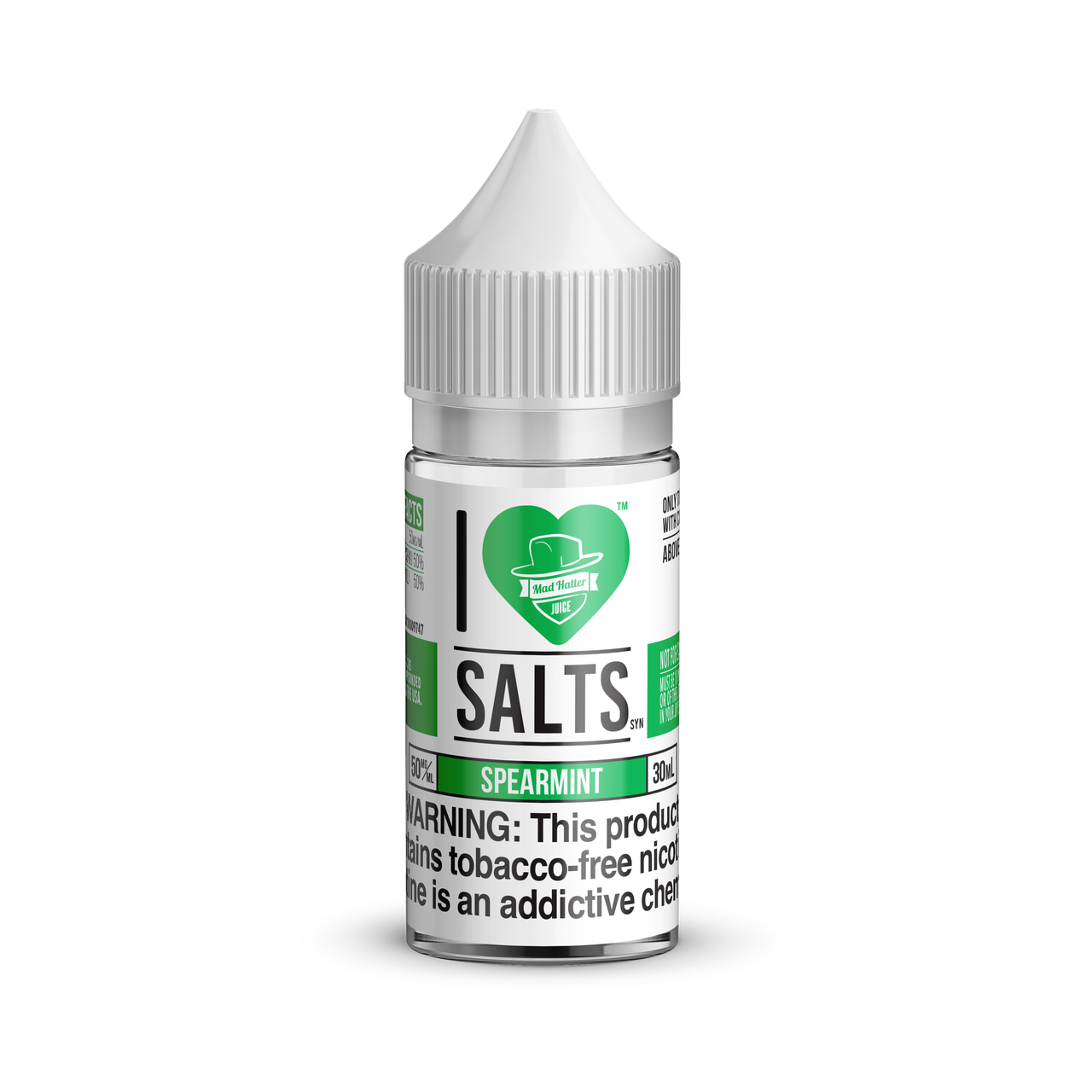 I Love Salts Synthetic Nicotine Salt E-Liquid By Mad Hatter 30ML