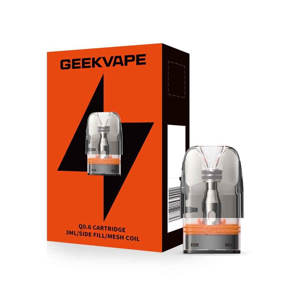 GeekVape Q 3ML Side Fill Replacement Cartridge Pod - Pack of 3 (MSRP $9.60)