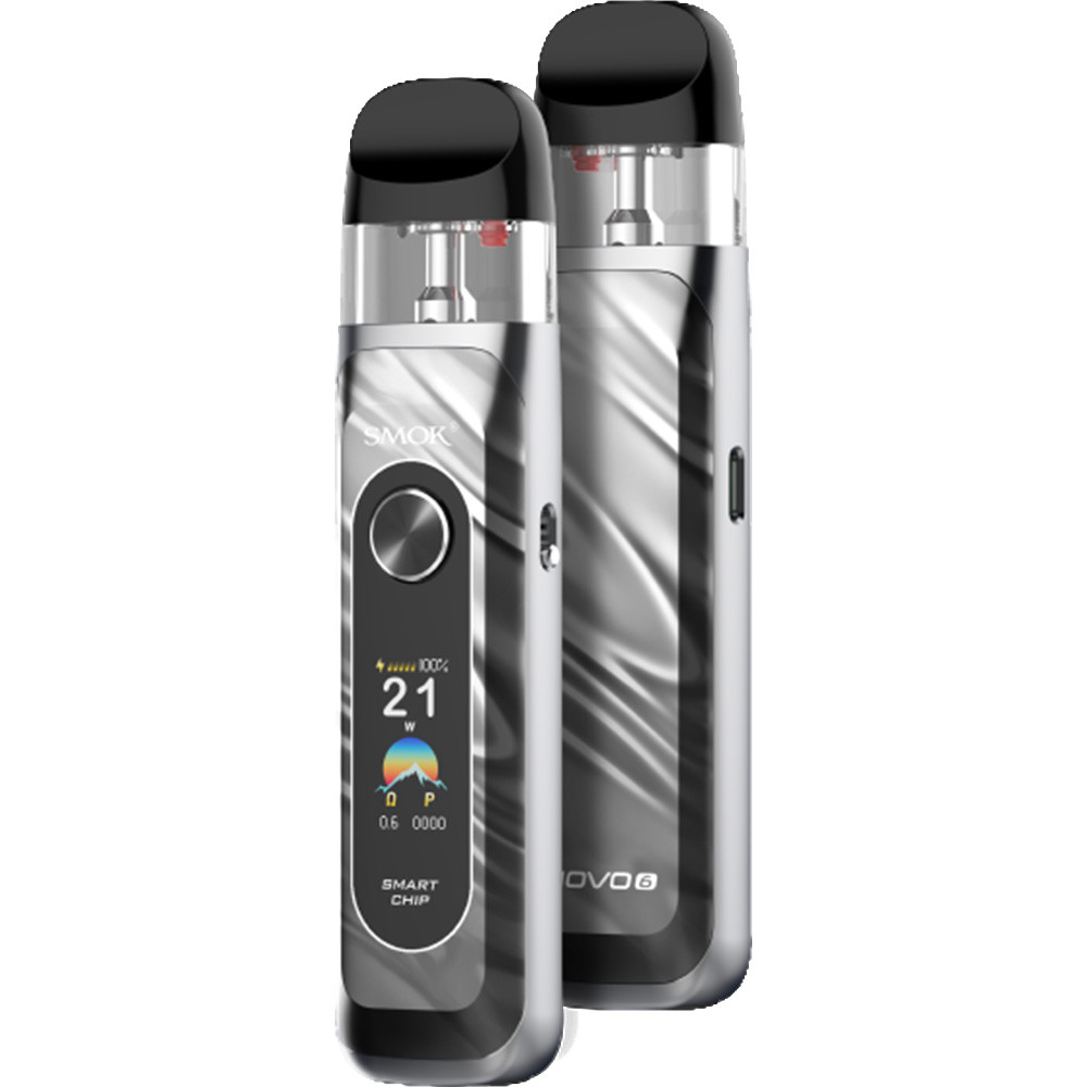 SMOK Novo 6 1700mAh Pod System Starter Kit With 2 x 3ML Novo 5 Refillable Pod (MSRP $32.00)