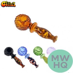 Gliizy Glass Hand Pipe Reversible Wigwag - 70 Grams - 5 Inches