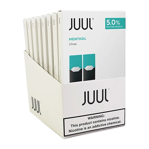JUUL 2-Pack Pre-filled Replacement 5% Nicotine Salt Pods - Display of 8 Packs
