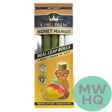 King Palm Flavors Mini Rolls - Display of 20 Pouches