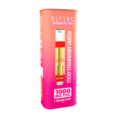 ELFTHC Delta THC Vape Cartridge 1G - Display of 8