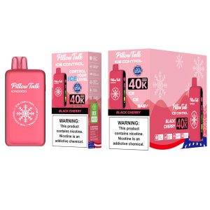 Pillow Talk Ice Control 40K Puffs 20ML Disposable Device With Touch To Adjust Ice Level - Display of 5 - Built In USA (MSRP $17.99 Each)