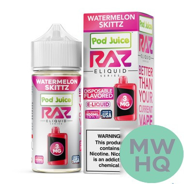 POD Juice x RAZ Series Nicotine E-Liquid 100ML