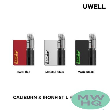 Uwell CALIBURN & IRONFIST L 690mAh Pod System Starter Kit With 2.5ML Refillable Pod