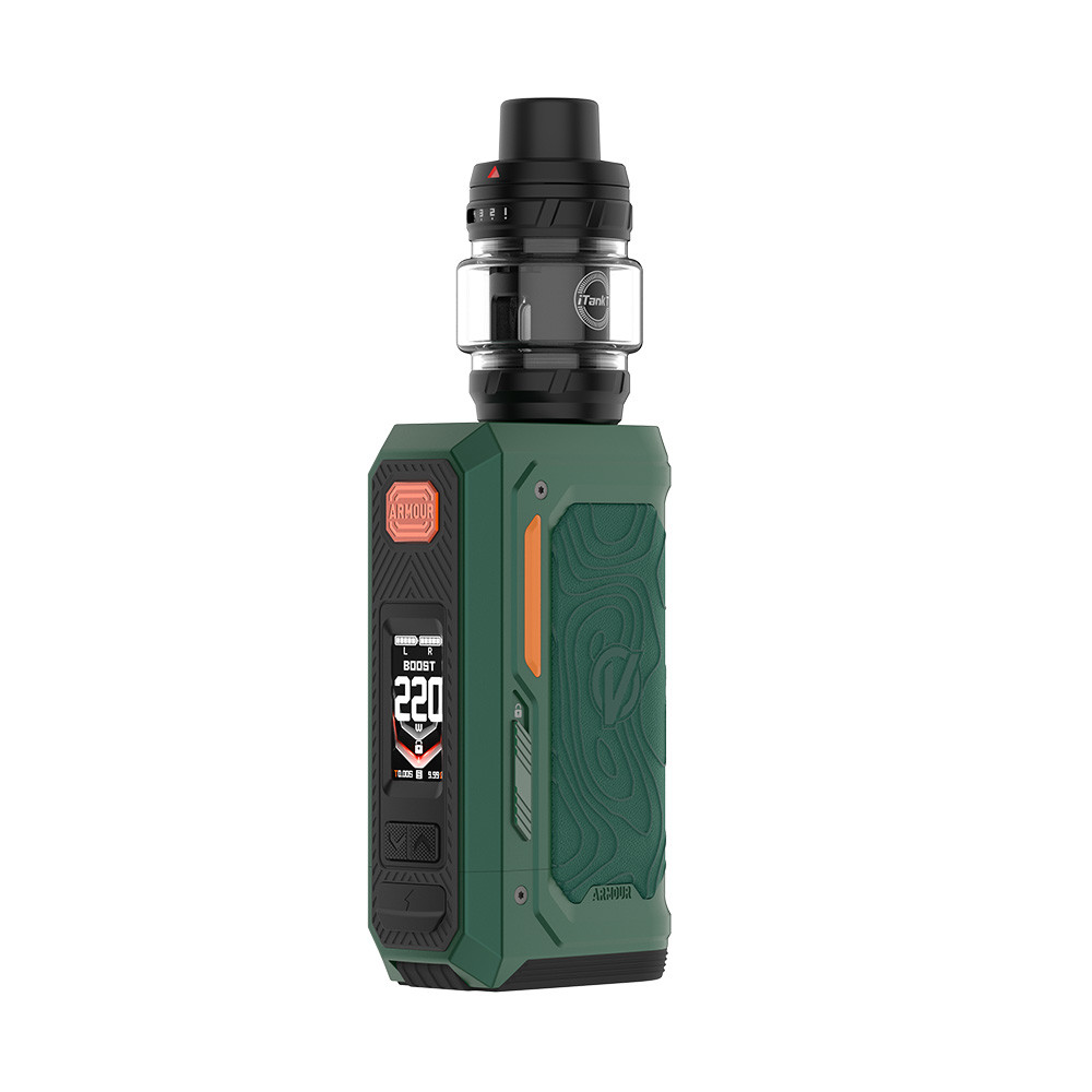 Vaporesso Armour Octa 220W Dual 18650 Starter Kit With 6ML iTank T (MSRP $80.00)
