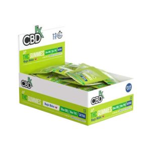 CBDfx Delta 9 THC Gummies 30MG CBD / 10MG THC - 1ct Pouch - Display of 50 Pouches