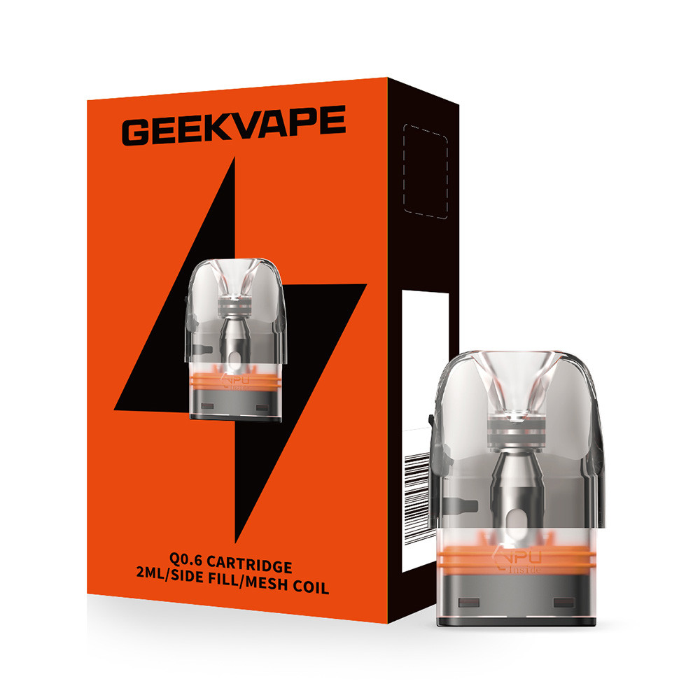 GeekVape Q 2ML Side Fill Replacement Cartridge Pod - Pack of 3 (MSRP $9.60)