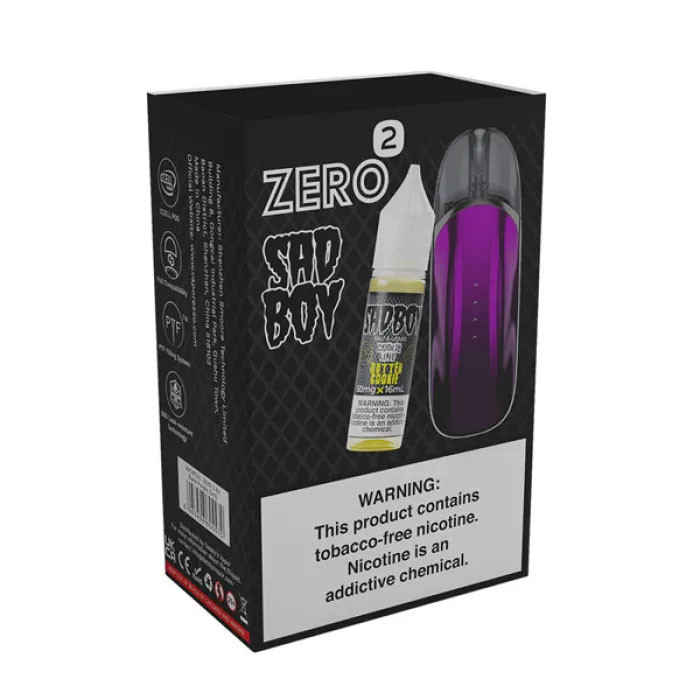 Vaporesso Zero 2 800mAh Refillable Pod System Starter Kit With 2 x 3ML Refillable Pods & 16ML Synthetic Salt Nicotine E-Liquid