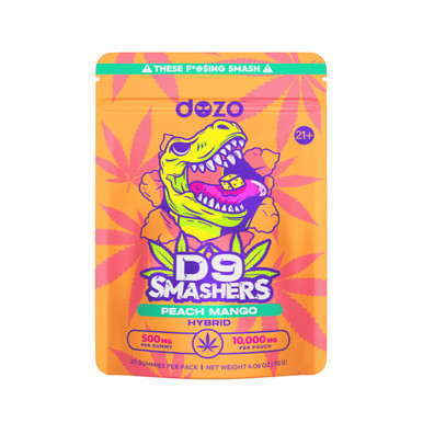 Dozo Delta D9 Smashers Gummies 10000MG - Pack of 20 - Display of 5 Packs