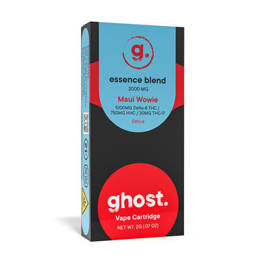 Ghost Hemp Essence Blend Delta-8 THC + HHC + THC-P Vape Cartridge 2G - Display of 5