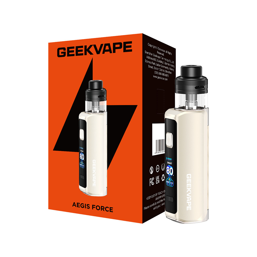 GeekVape Aegis Force 3200mAh Pod System Starter Kit With 5ML Refillable Cartridge (MSRP $47.99)