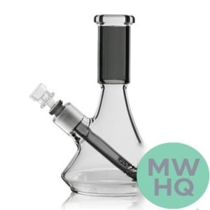 GRAV Small Deco Beaker Bong Water Pipe With Diffused Downstem - 300 Grams - 6.5 Inches