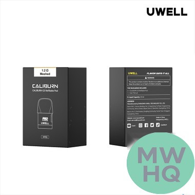 Uwell Caliburn G3 2.5ML Refillable Integrated Coil Cartridge Pod - Pack of 4
