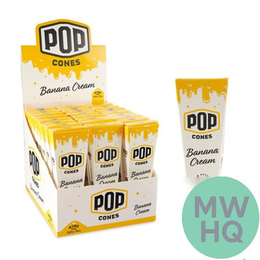 Pop Cones Ultra Thin King Size Cones - Pack of 3 - Display of 24 Packs
