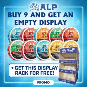 ALP Drifters Nicotine Pouches - 20 Pouches Per Can - Pack of 5 Cans (MSRP $8.99 Each)
