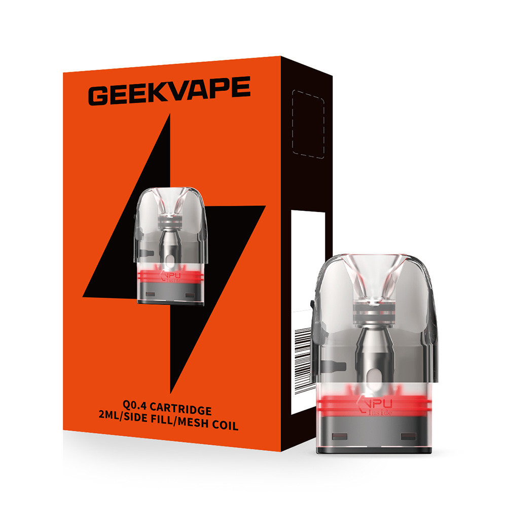 GeekVape Q 2ML Side Fill Replacement Cartridge Pod - Pack of 3 (MSRP $9.60)