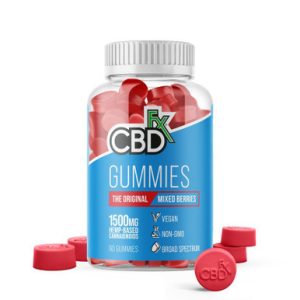 CBDfx 1500mg Broad Spectrum CBD Gummies Mixed Berries - 60ct