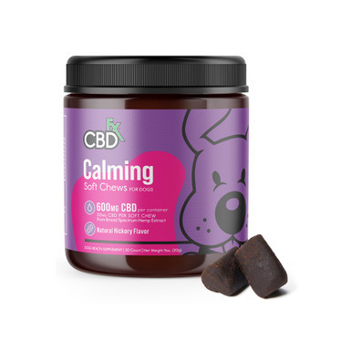 CBDfx Broad Spectrum Hemp CBD Pet Treat Soft Chews 600MG - 30ct Jar