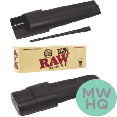 RAW Double Shot Two Cone Filler - King Size